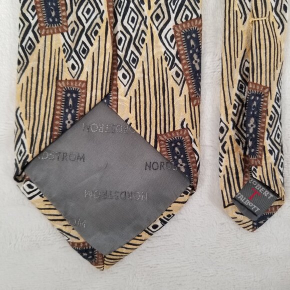 Robert Talbott Studio Nordstrom Tie Hand Sewn Finest Silk Made USA 4 by 60.5 - Picture 6 of 11